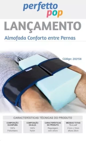 ALMOFADA CONFORTO ENTRE PERNA ( COM CAPA ) - PERFETTO