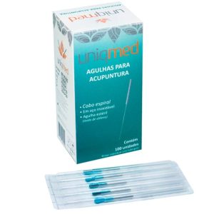 AGULHA DE ACUPUNTURA 0,25X25MM CARTELA 10/UND - UNIQMED